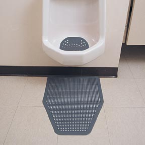 Disposable Urinal Floor Mat Green Apple Scent 6 Cs Paper Depot